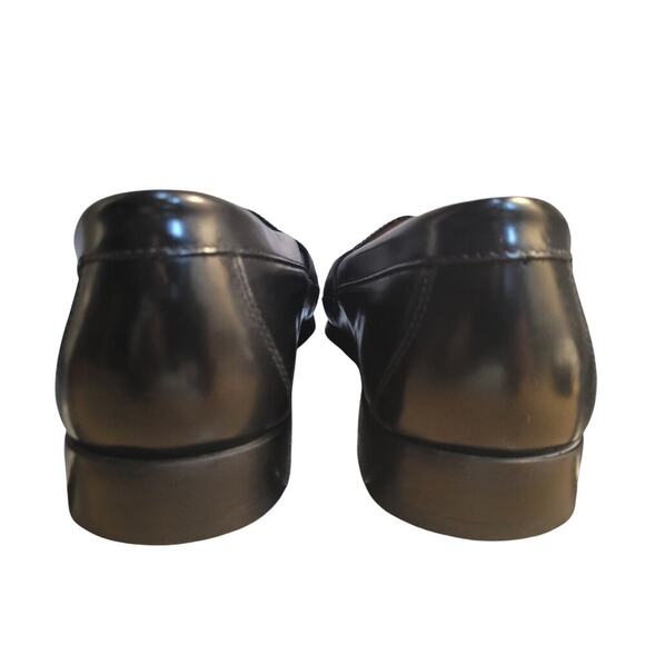 Johnson & Murphy Mens Loafers Black Tassels Leather Sheep Skin Sz 13M - Picture 7 of 8